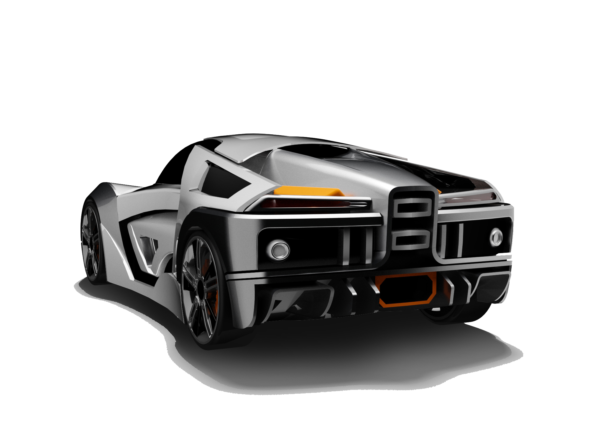 跑车外壳造型 STP IGS格式